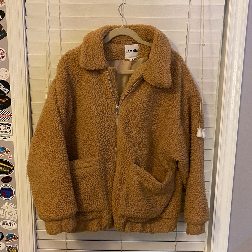 I. AM. GIA. teddy coat